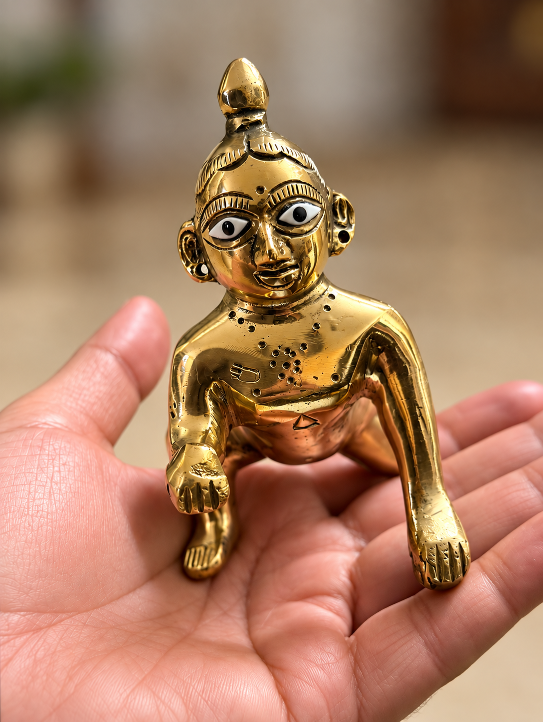 Laddu Gopal hand