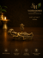 Brass Anantashayana Vishnu Idol – 3 Inch