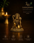 hanumanji 2.5 inch brass idol