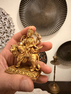 Mahishasura Mardini Durga Maa Brass Idol with base – 4-Inch