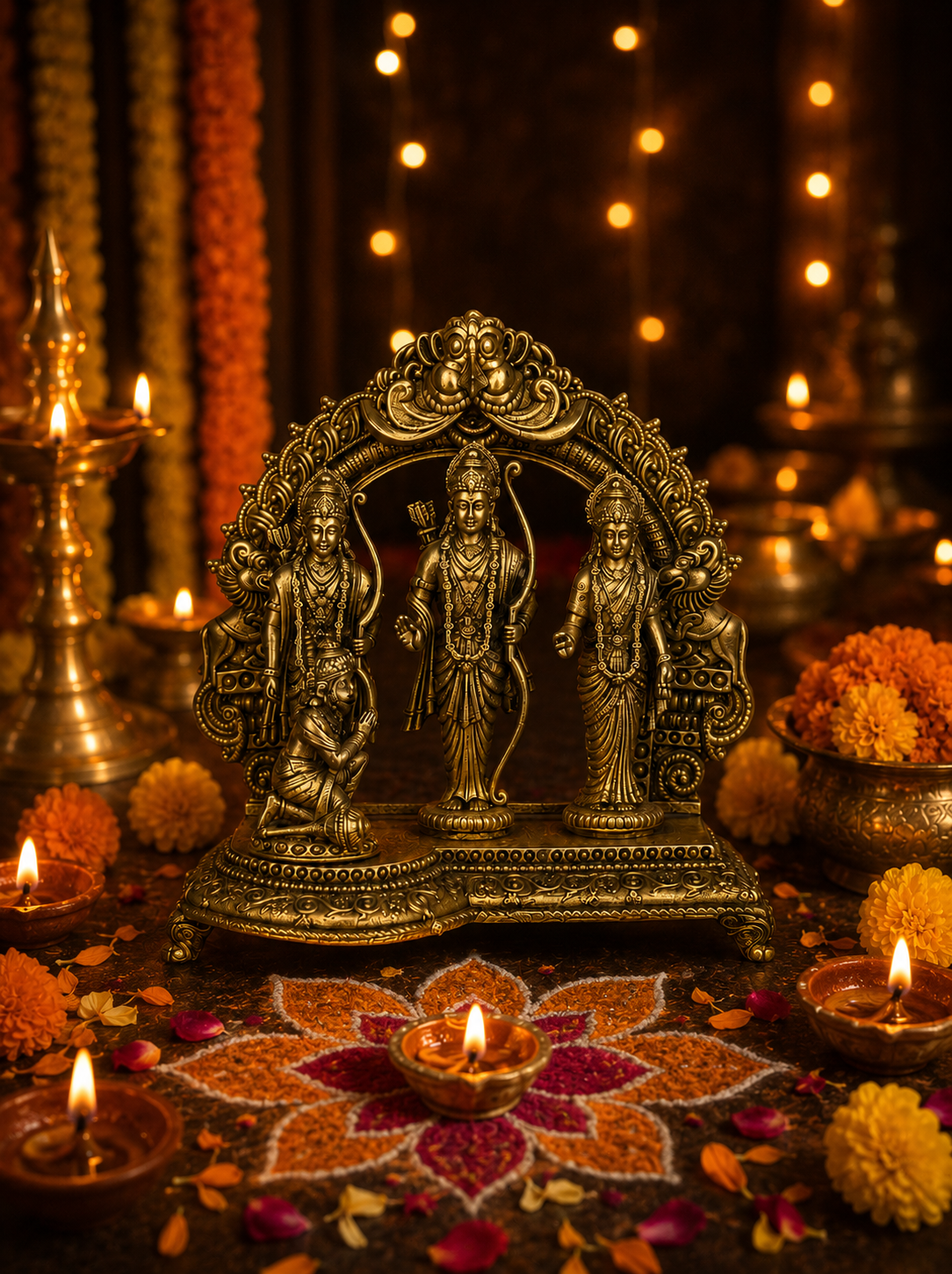 Ramdarbar brass Idol – 4-Inch