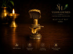 brass shivalinga front
