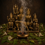 Premium Brass Shiv Parivar Idol 5-Inch