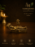 Brass Anantashayana Vishnu Idol – 1.5 Inch