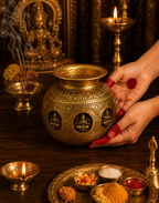 Ashtaa Kalash Brass– 6.5 Inch