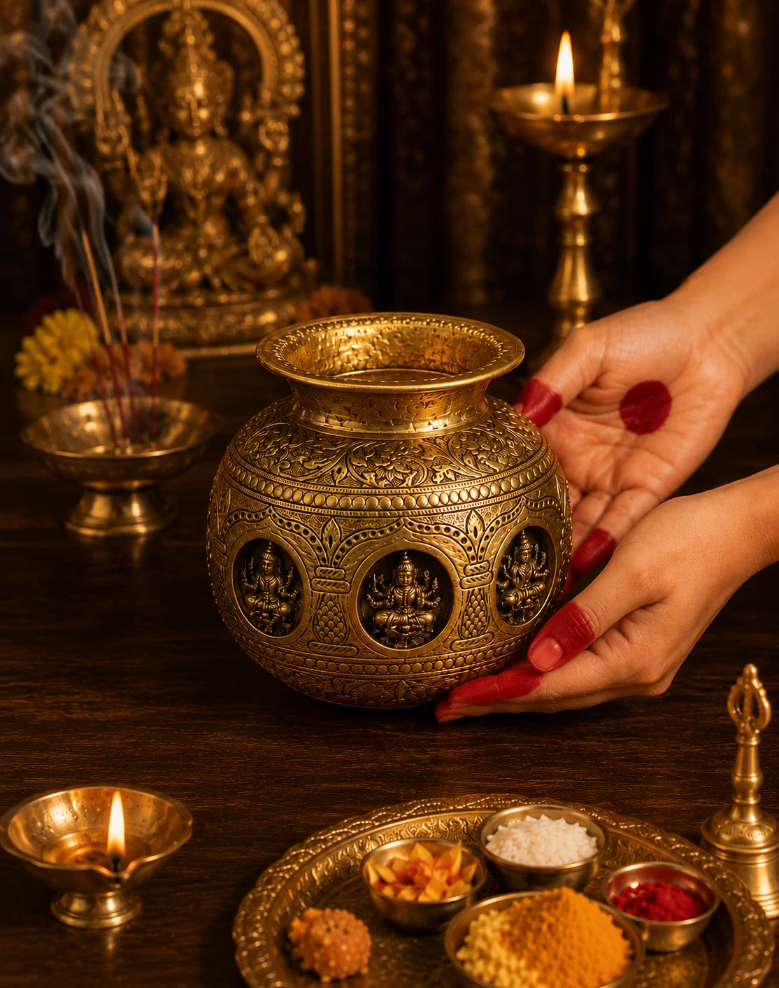 ashtakalash staging brass