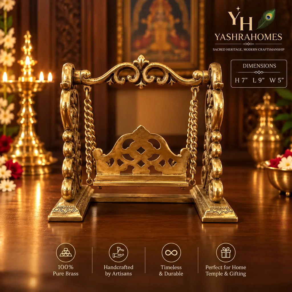 brass jhula back