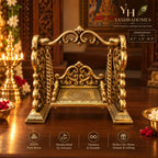 brass jhula carving seat