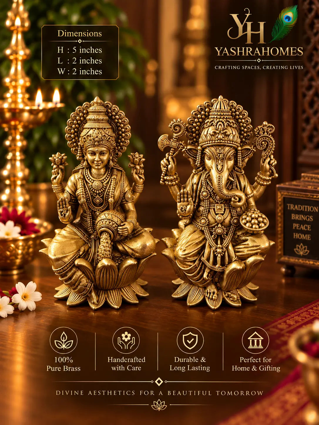 brass-lakshmi-ganesha-5in-pair-front