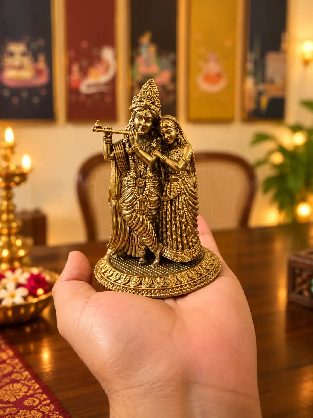 Radha krishna on hand