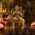 durga murti brass