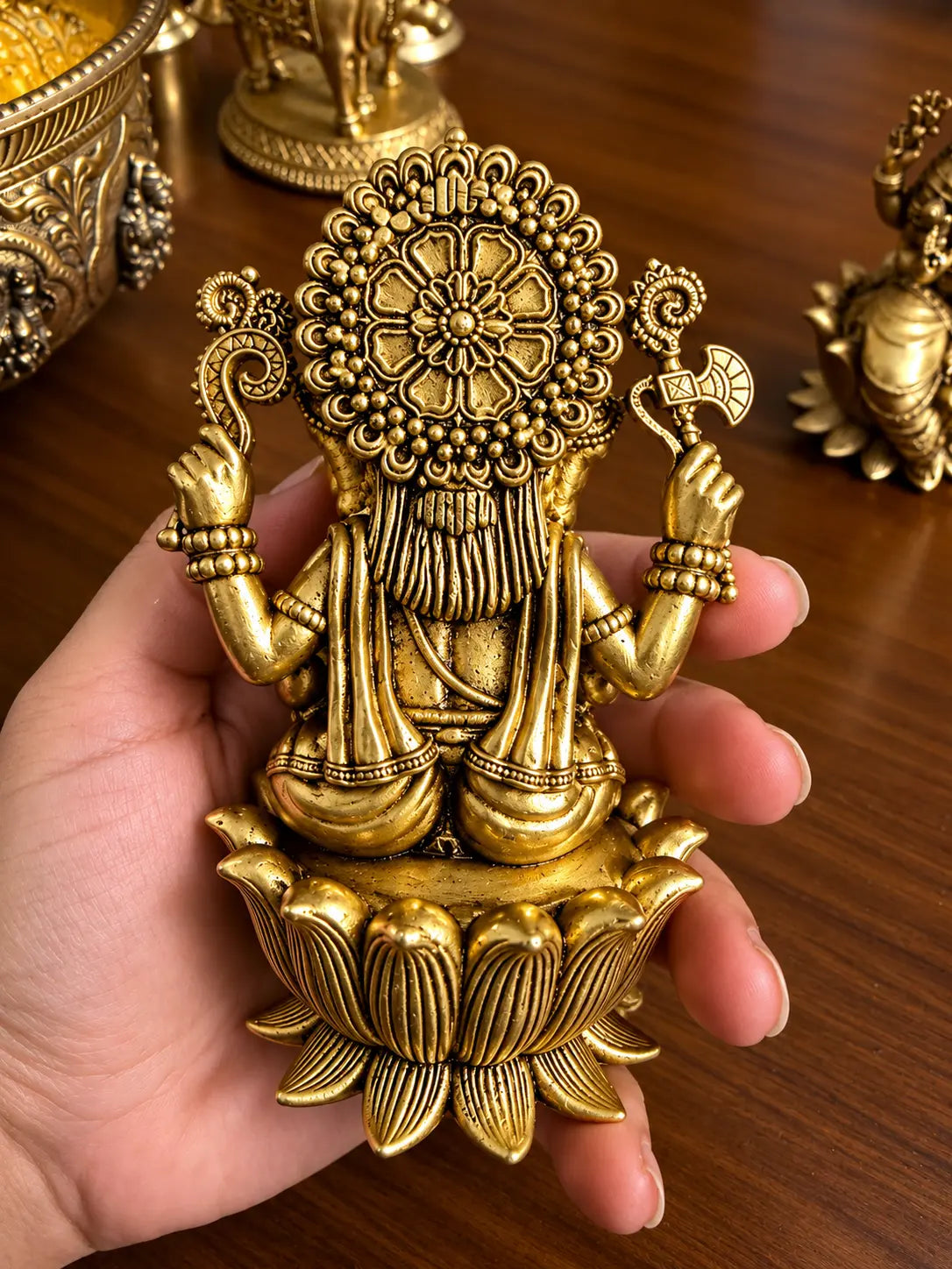ganesha lotus back