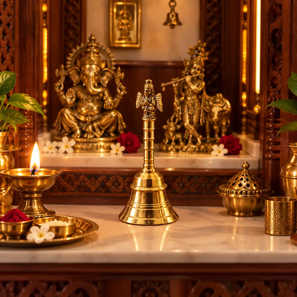 garuda Pooja bell brass