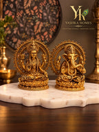 Laxmi Ganesh with Back Chakra 4 inch