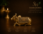 Sacred Sitting Nandi Brass Idol – 2.5 Inches