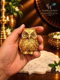 Brass Owl – 2.5 Inch | Handcrafted Symbol of Wisdom & Prosperity