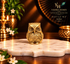 Brass Owl – 2.5 Inch | Handcrafted Symbol of Wisdom & Prosperity
