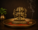 Handcrafted Panch Mukhi Hanumanji Murti for Protection & Strength 4.5-Inch