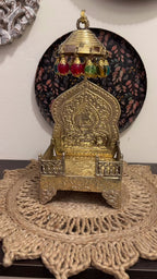 brass singhasan 4 inch video