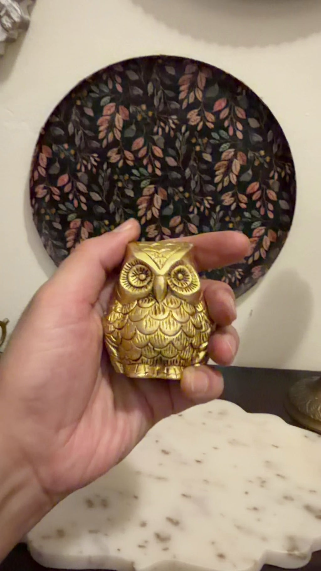 Brass Owl – 2.5 Inch | Handcrafted Symbol of Wisdom & Prosperity