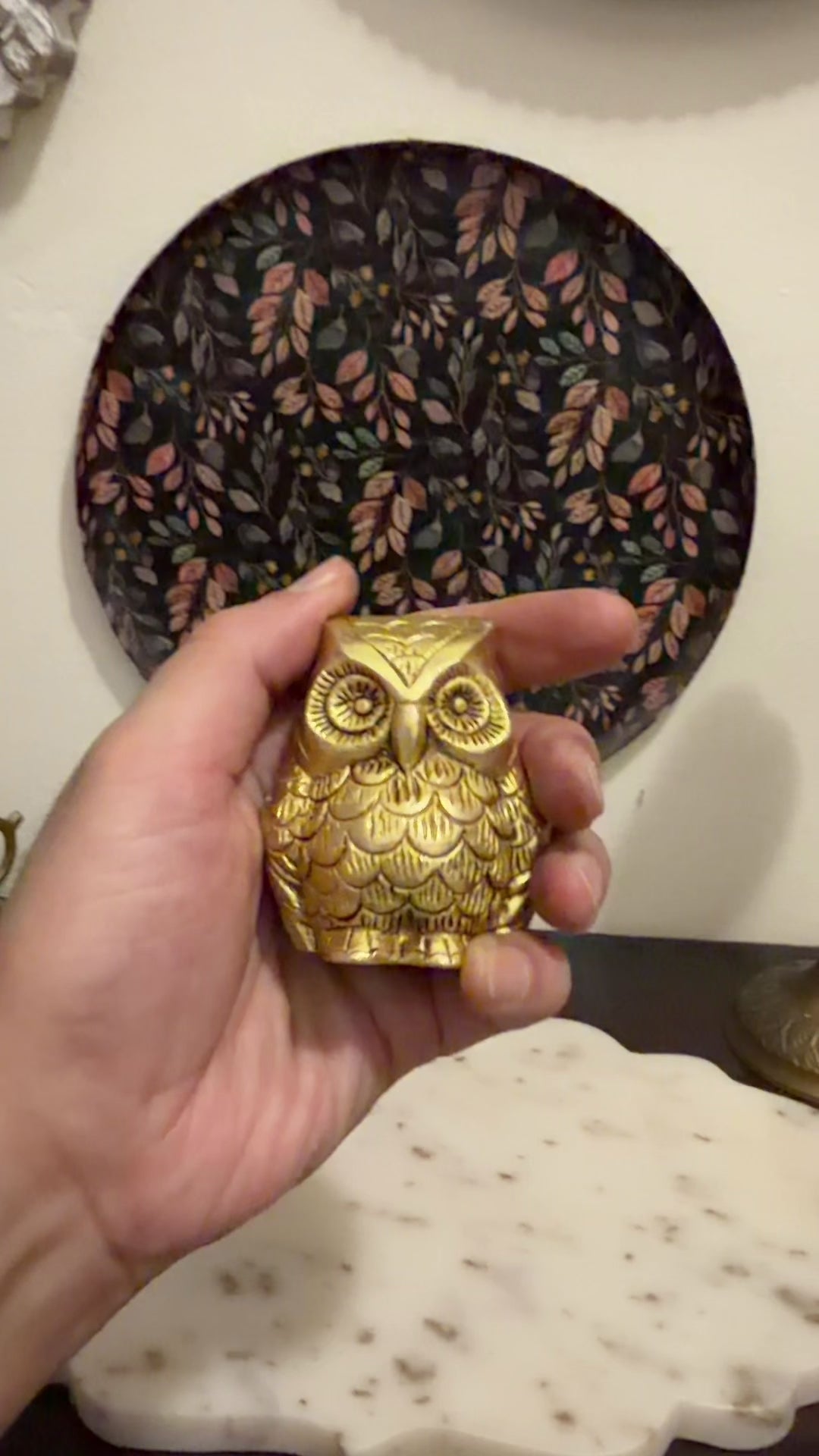 Brass Owl – 2.5 Inch | Handcrafted Symbol of Wisdom & Prosperity