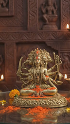 Handcrafted Panch Mukhi Hanumanji Murti for Protection & Strength 4.5-Inch