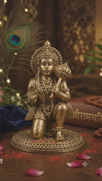 Hanumanji Idol Premium Quality Brass – 3 Inch