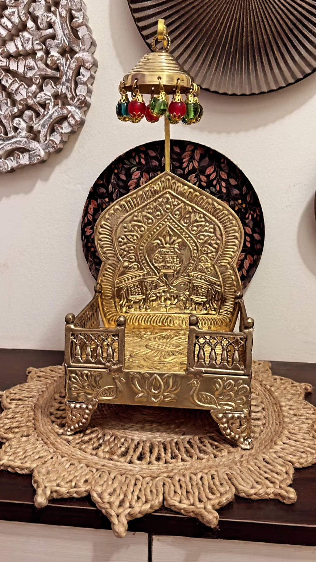 brass singhasan