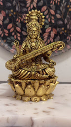 saraswati-brass-murti