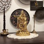 Premium Handcrafted Brass Radha Krishna Idol – 10.5 Inch 3.3 Kg