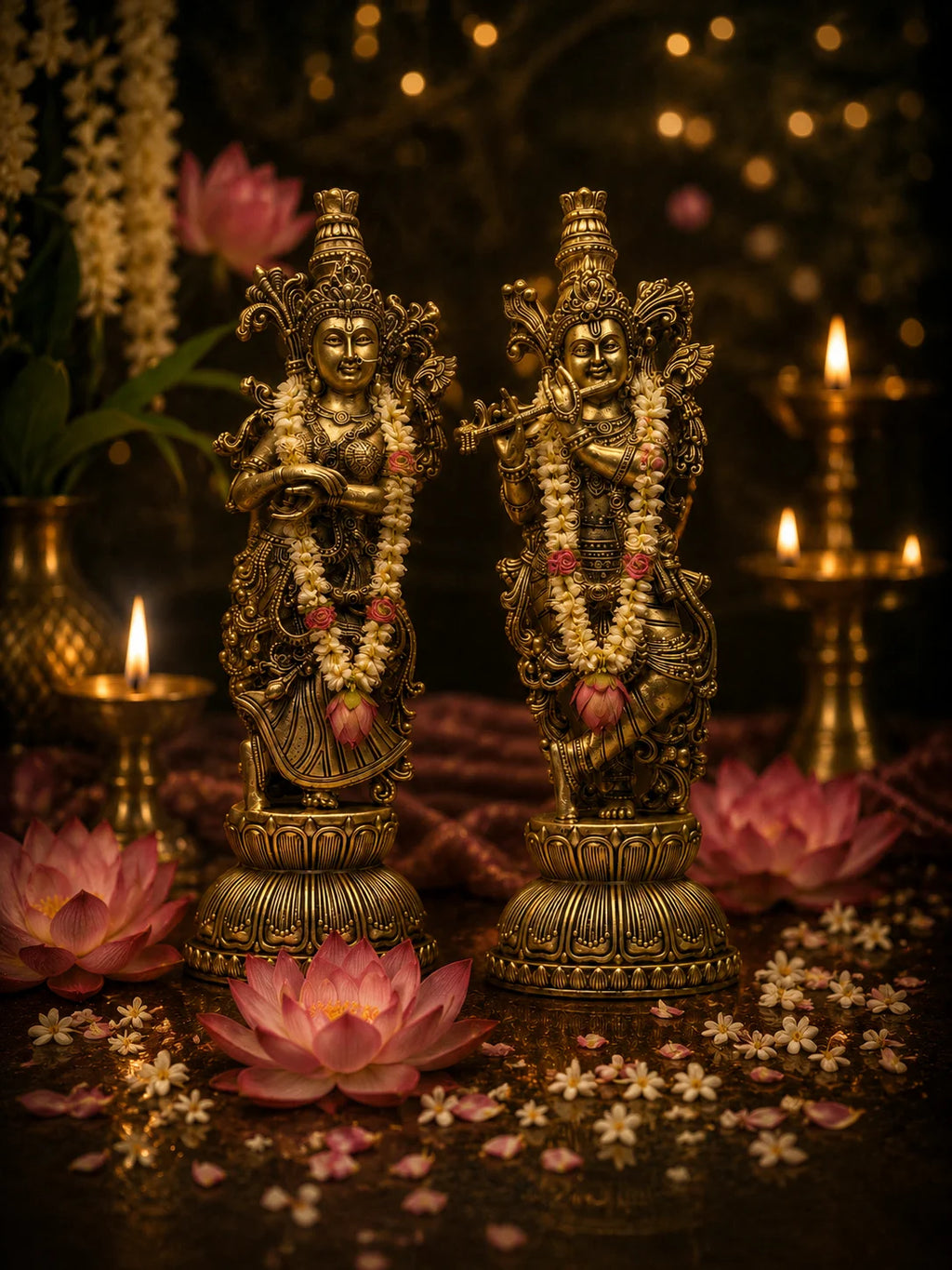 Radha Krishna idol in temple