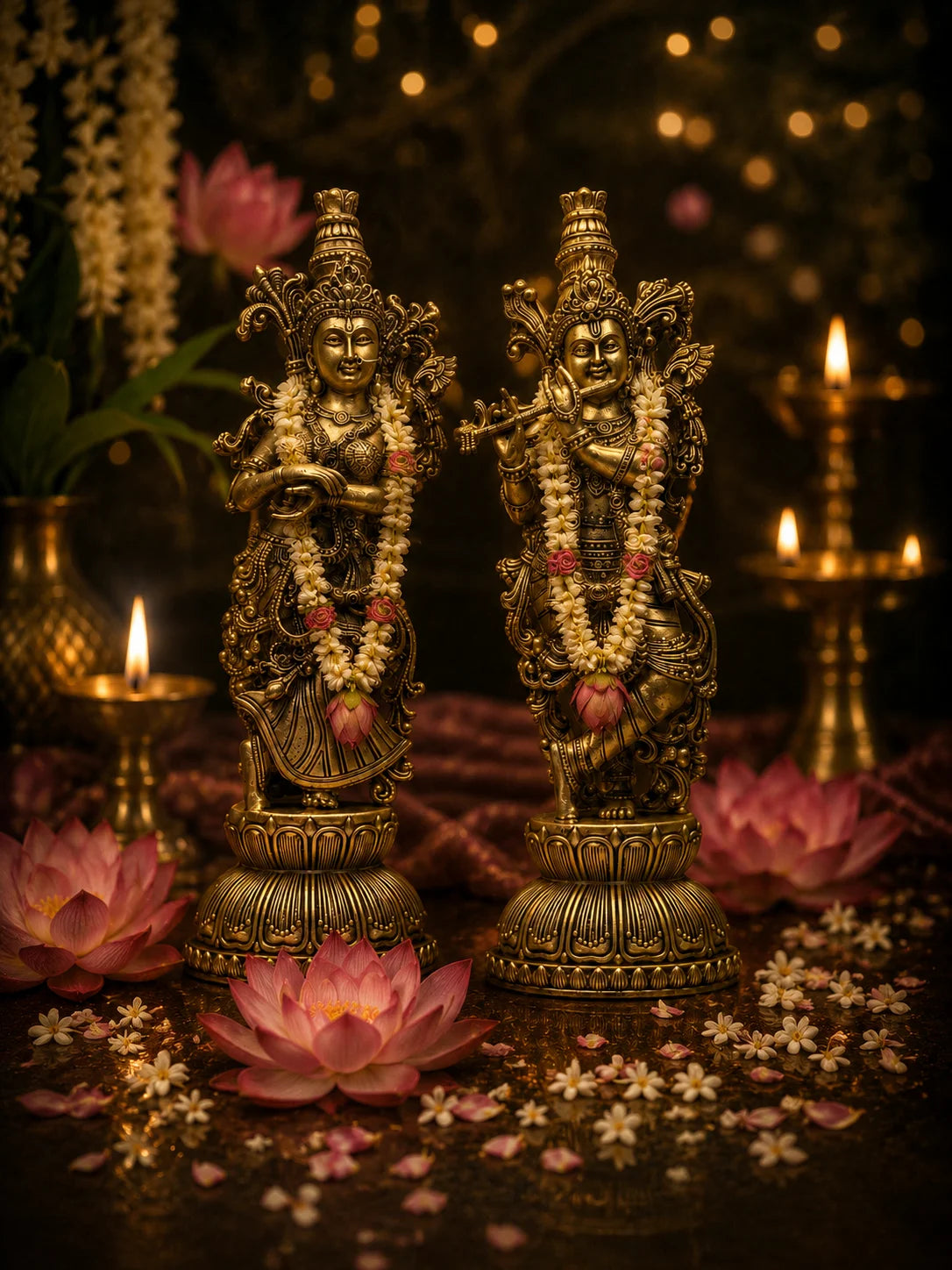 Radha Krishna idol in temple