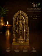 Royal Ramlala Standing Brass Statue – 6-Inch