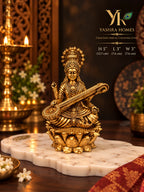 saraswati brass murti